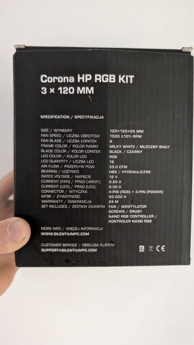 Aerocool P7-C1 TG+ 3* SilentiumPC Corona+ controler RGB