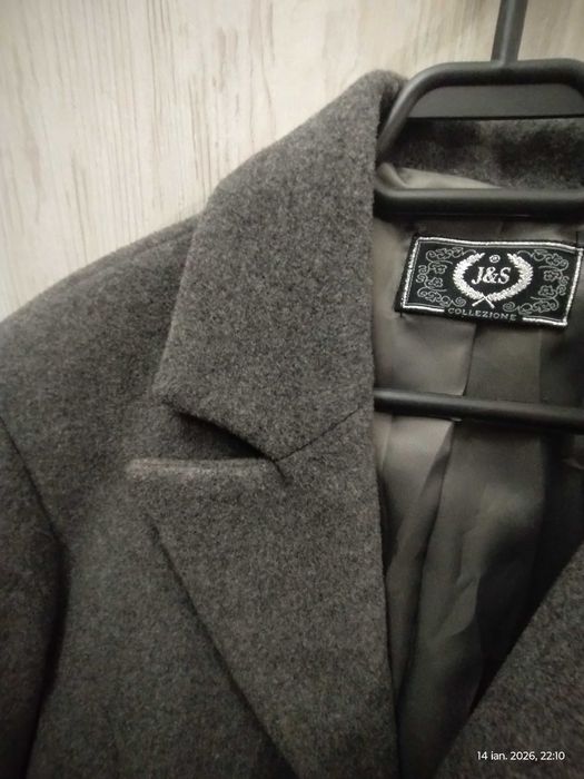 Pardesiu -Palton dama , mărimea L , gri