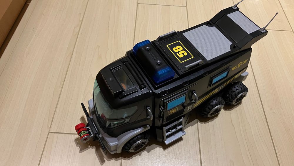 Seturi playmobil-camion swat, masina politie, elicopter politie