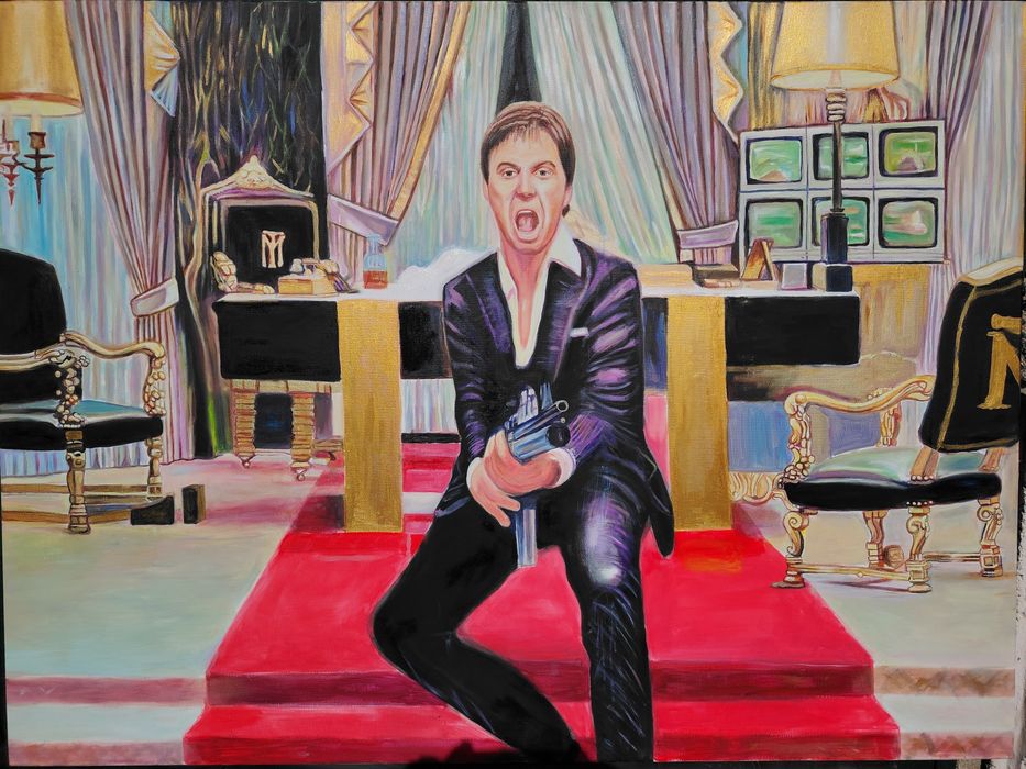 Картина На Сцена От Филма Белязанияа