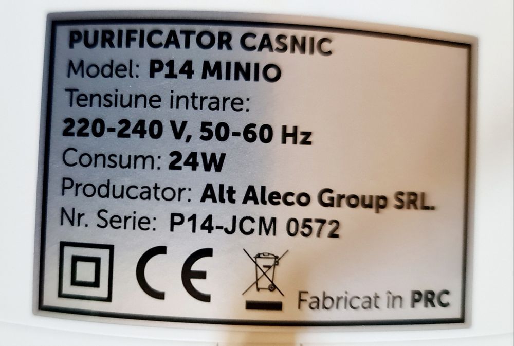 Purificator de aer AlecoAir P14 MINIO