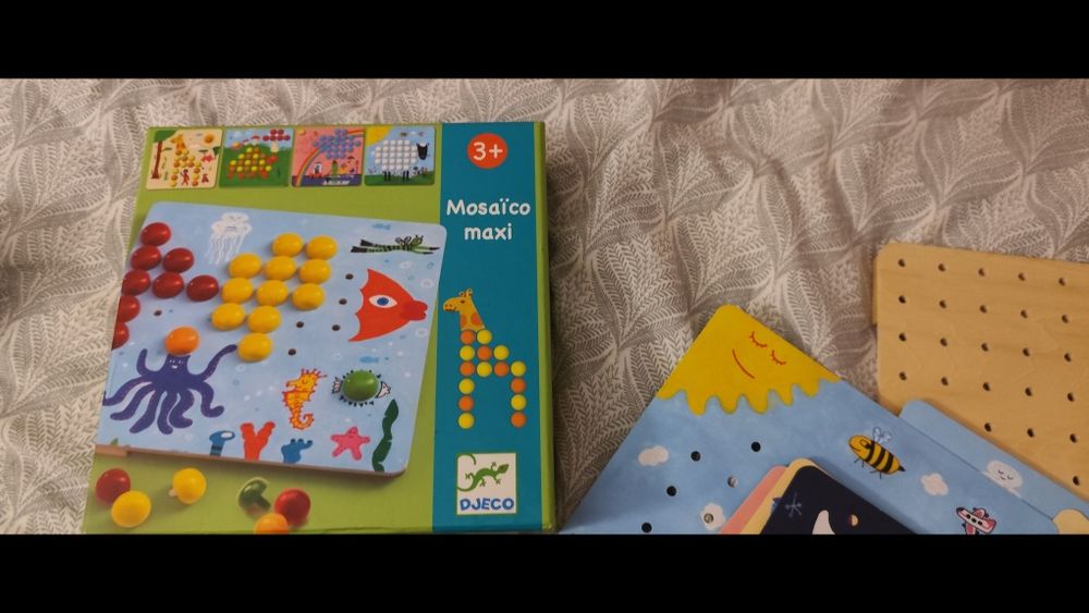 Lego duplo, tren lemn, puzzle diverse jucarii