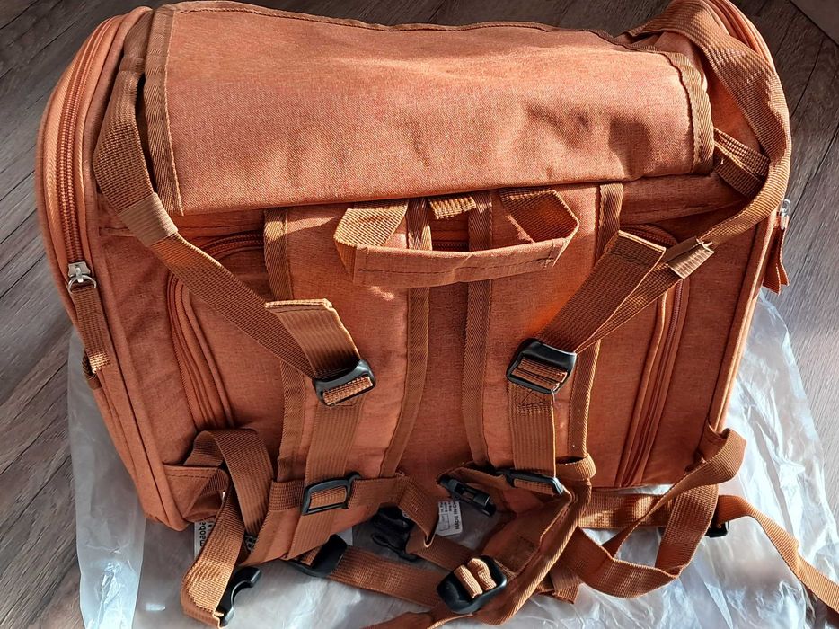 Раница за котка с разширяемо дишащо пространство/ Транспортна чанта