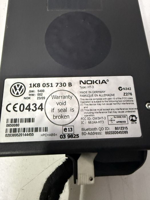 Modul bluetooth 1K8 051 730 B telefon maini libere VW Passat B7 Golf 6