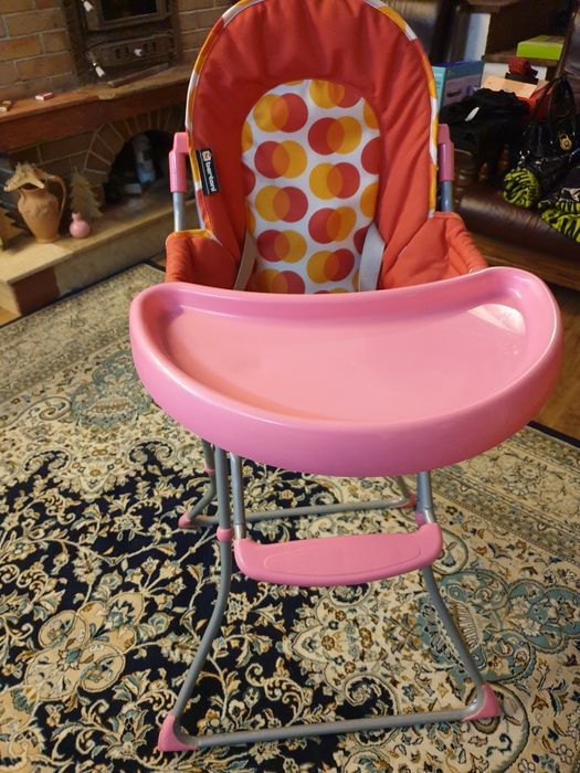 Vand scaun de masa roz pliabil pentru fetite Bertoni