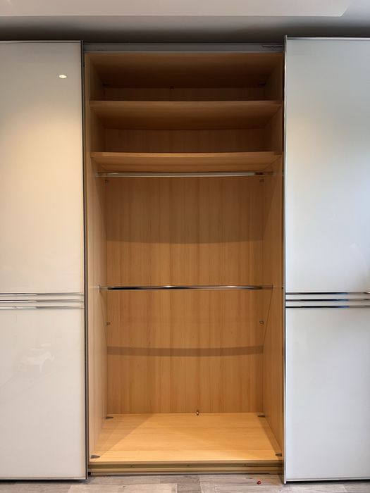 Dressing/Dulap 335/240/65 cm 3 usi culisante sticla alba XXXLutz