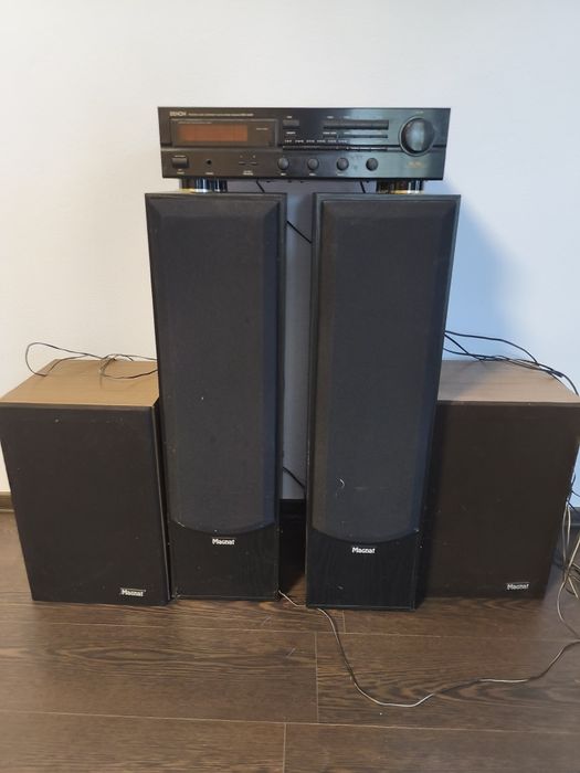 Vand 4 boxe magnat,plus amplificator denon