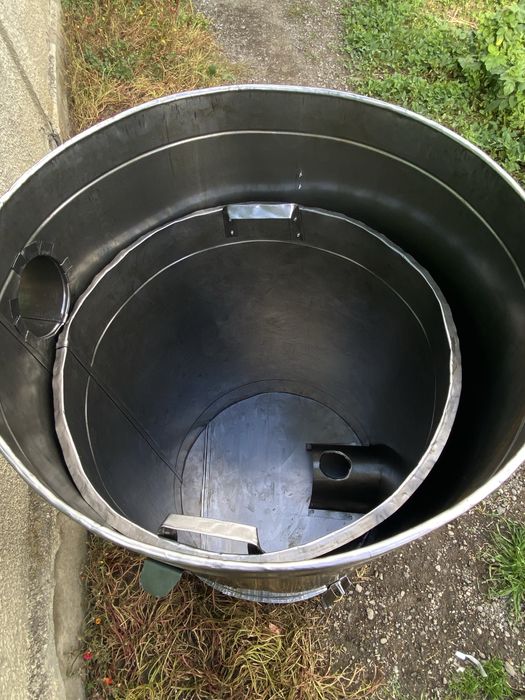 Sobă pe rumeguș mare