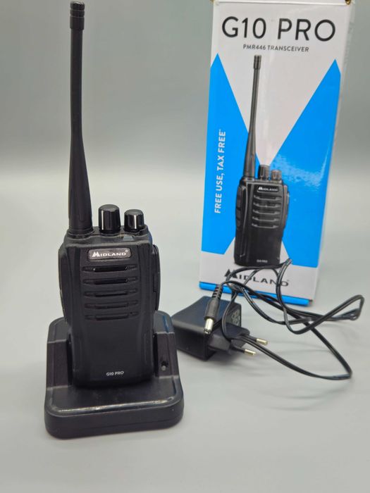 Радиостанция PMR446 G10 Pro с настолна зарядна станция!TОП цена!