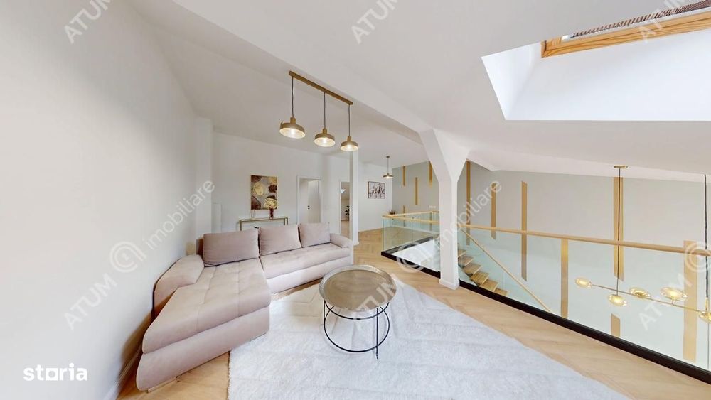 Penthouse 5 camere 3 bai parcare mobilat complet Turnisor Sibiu