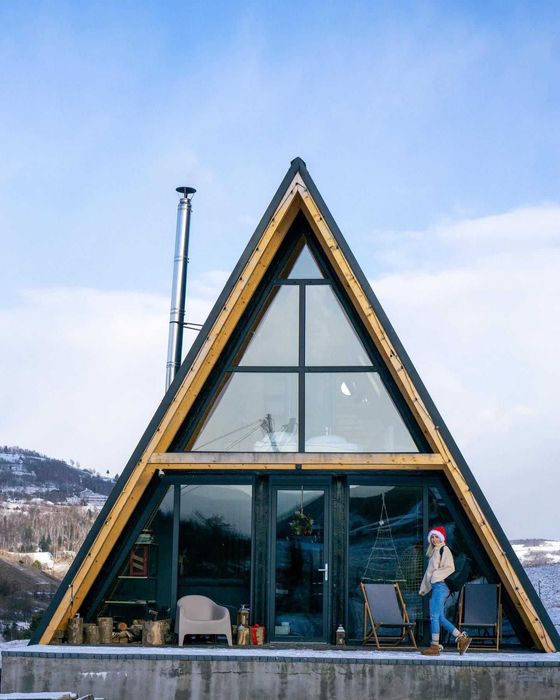 Cabane din lemn A-Frame