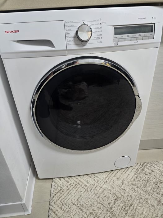 Masina de spalat rufe Sharp ESFC8104W3EE, 8 kg, 1000 RPM, Clasa A+++