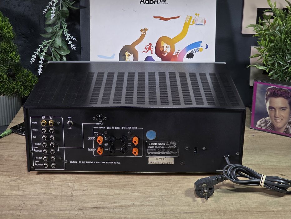 Amplificator TECHNICS SU-V6, vintage hifi integrated DC amplifier, argintiu New class A