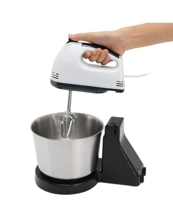 Mixer profesional multifunctional cu bol inox Scarlett 200W 7 trepte v