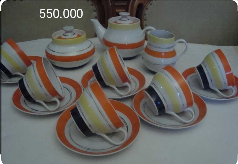 Винтажный 1970 г чайний сервиз