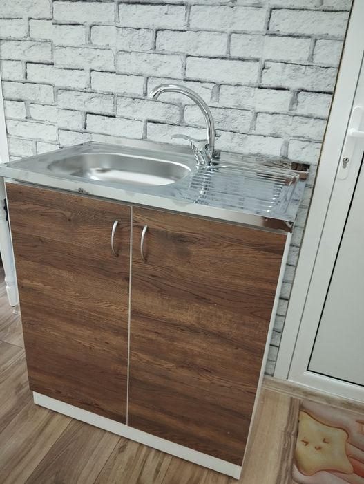 Шкаф с мивка +батерия+сифон