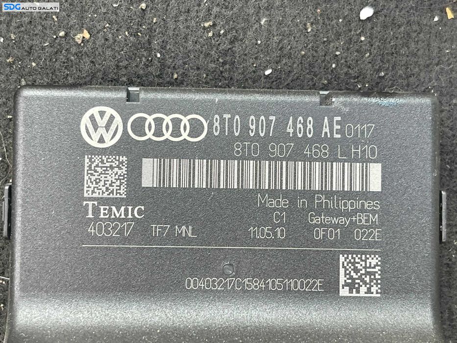Unitate Modul Calculator CAN Gateway Audi A4 B8 2008 - 2016 Cod 8T0907468AE 8T0907468L [C5564]
