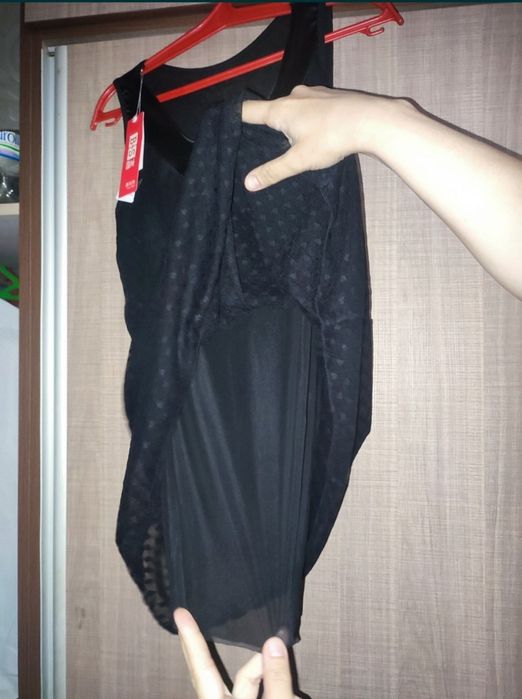 Двухслойная сеточная кофта