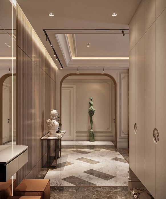 Угловая квартира 4-ком. 95м²+9м² балкон есть дизайн проект ЖК Мухташам