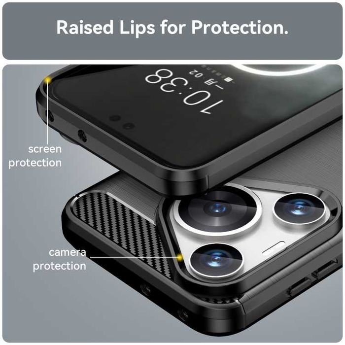 Калъф кейс гръб Carbon за Huawei Pura 70 / 70 Pro / 70 Ultra