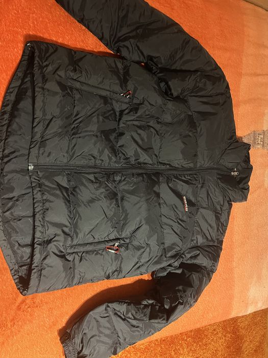 Мъжко черно зимно яке 8848 attitude с естествен пух и пера