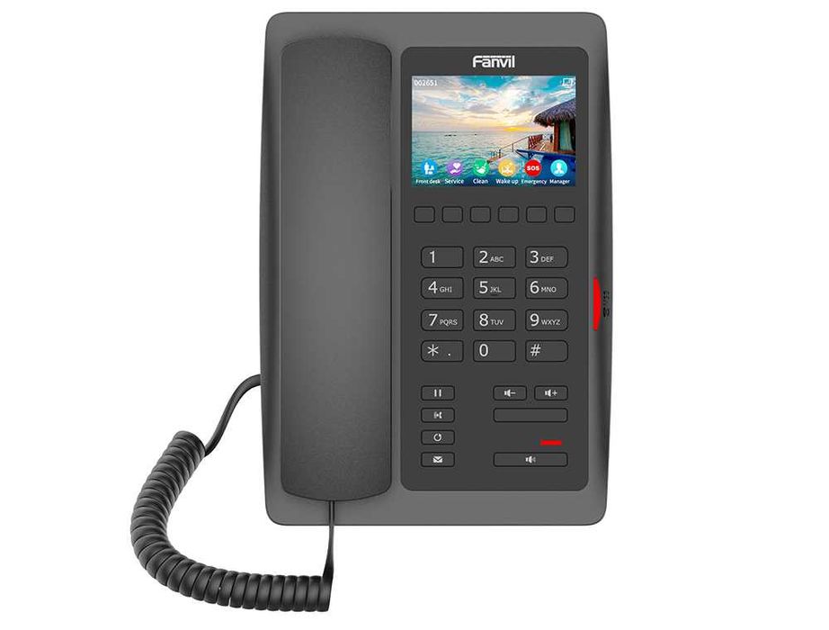 < IP - телефон Fanvil H5W Wi-Fi Black / White