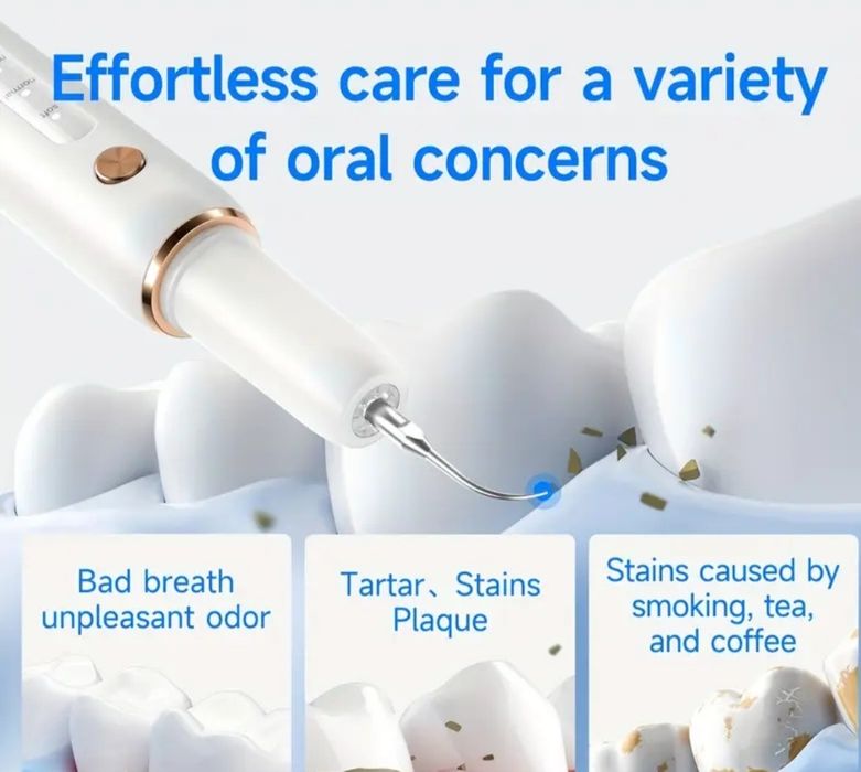 CURVY MOON Комплект за почистване на зъби с LED светлина и 5 режима