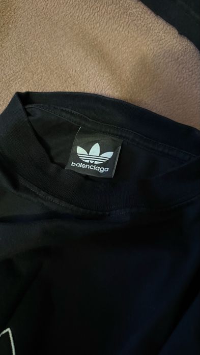 Tricou Oversized negru Balenciaga x Adidas fit L