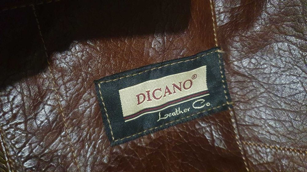 Кафяво , мъжко кожено яке Dicano