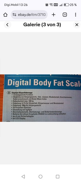 Cântar digital din sticlă