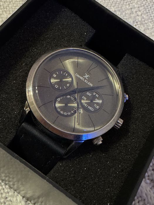 Ceas Daniel Klein DK11832-3 – cadran albastru, curea piele, elegant