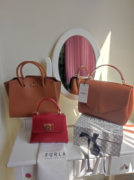 Чанти Furla естествена кожа