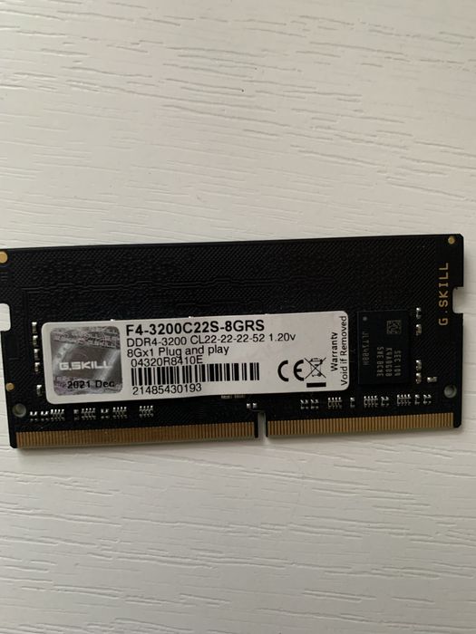 Продам DDR4 на 8гб для ноутбука