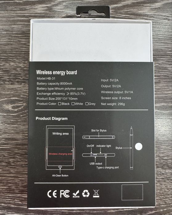 Графический LCD-планшет +power bank