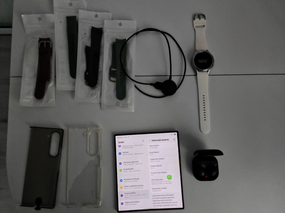 Combo - Samsung Fold 6 512gb, blue, smartwatch 4LTE classic, buds2 pro