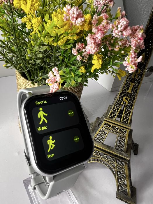 Ceas smartwatch unisex argintiu/gri