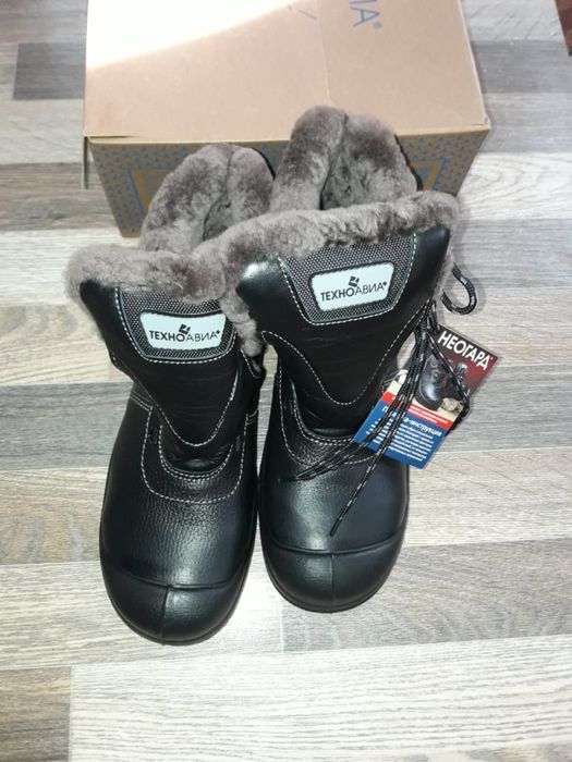 Ботинки кожаные Неогард меховые