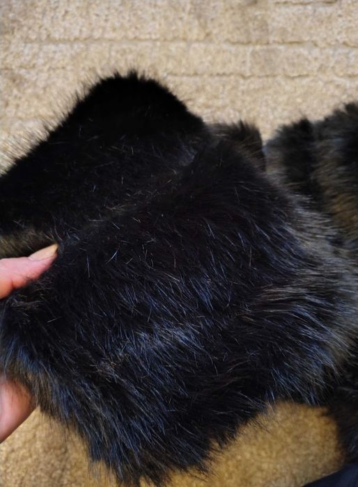 Късо палто с косъм