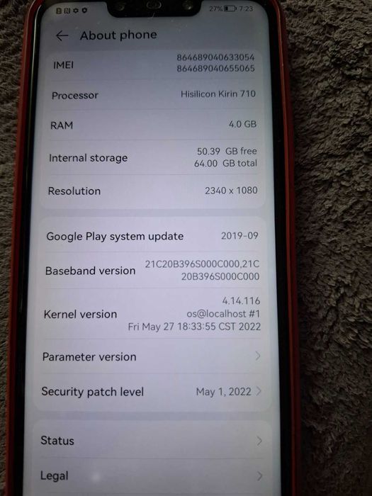 Huawei Mate 20 light