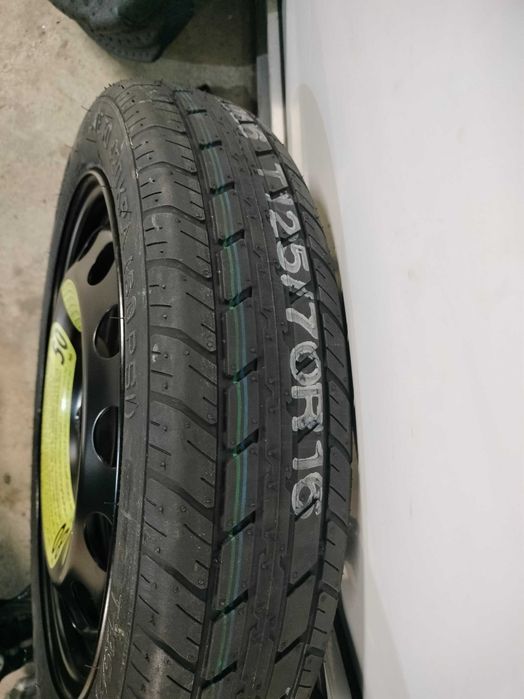 roata rezerva 16" originala vw-audi 5x112 cu kit (cric si cheie roti)