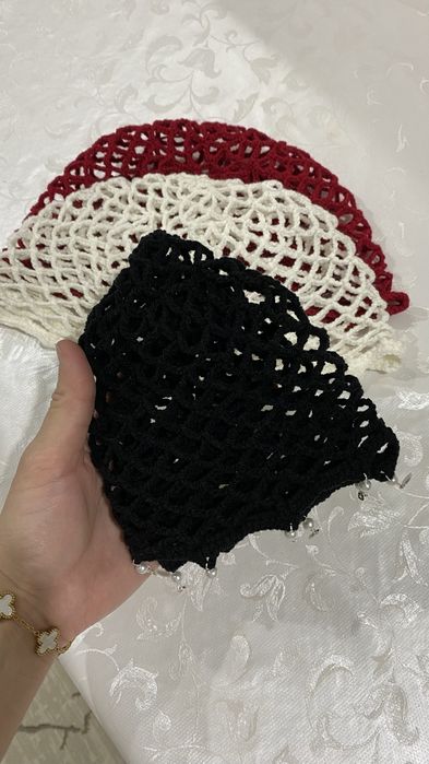 Вязаная беретка(тюбетейка)