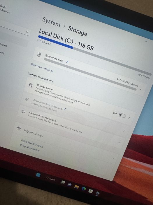 Tableta Microsoft surface Pro X