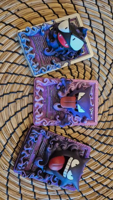 3D Принтирани Покемон Карти_ Gengar / Haunter / Gastly