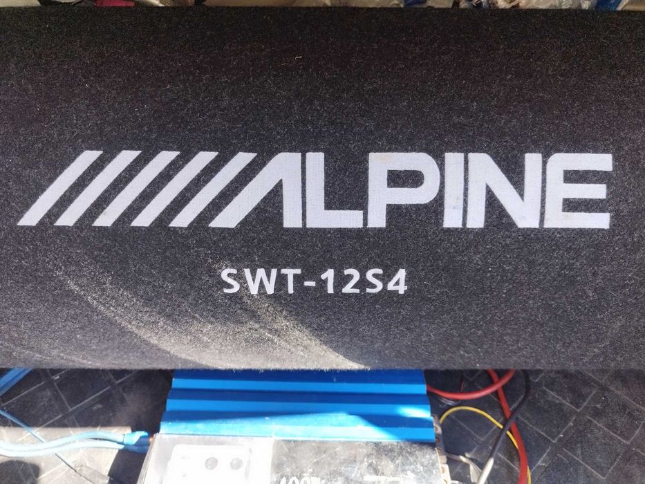 Subwoofer / tub de bass auto ALPINE 1000 Wati + statie auto