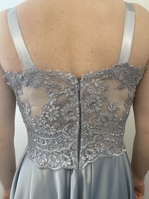 Rochie lunga, cu dantela, marimea S