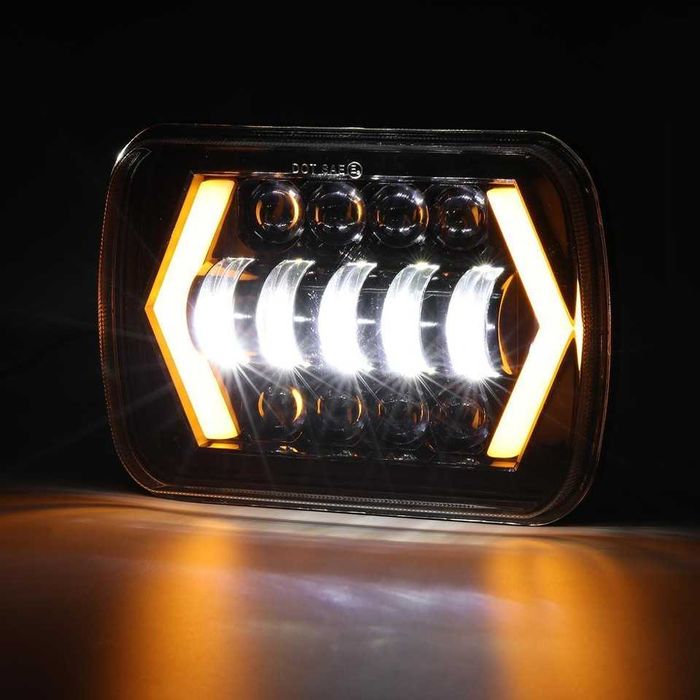 LED Фарове 200W 20x14 см за Jeep Wrangler YJ и Cherokee XJ Daihatsu