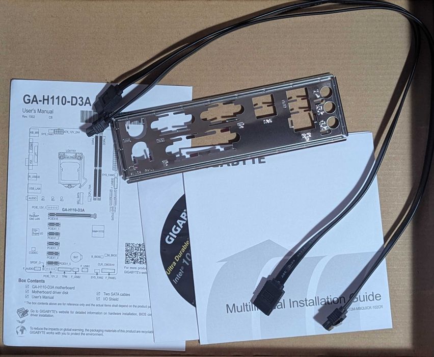 Placa de baza Gigabyte H110-D3A, LLA 1151, DDR4,