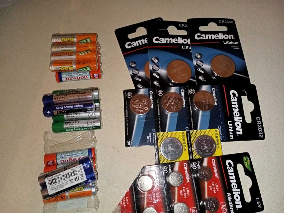 Батарейки CR2032 CR1620 CR2025 CR2450 LR44 AG13 AAA AA