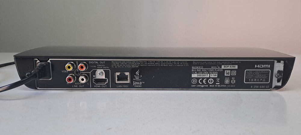 SONY BDP S 390 BD sacd dvd cd WiFi pt amplificator