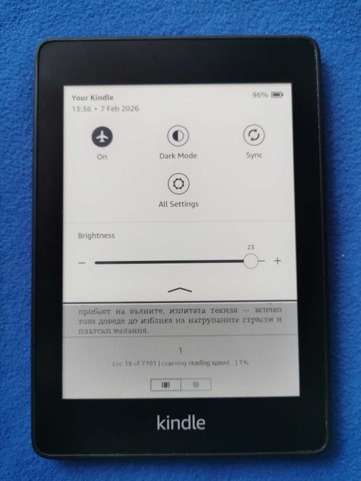 Kindle Paperwhite 10 Gen. PQ94WIF WiFi, Bluetooth, 6in, с подсветка